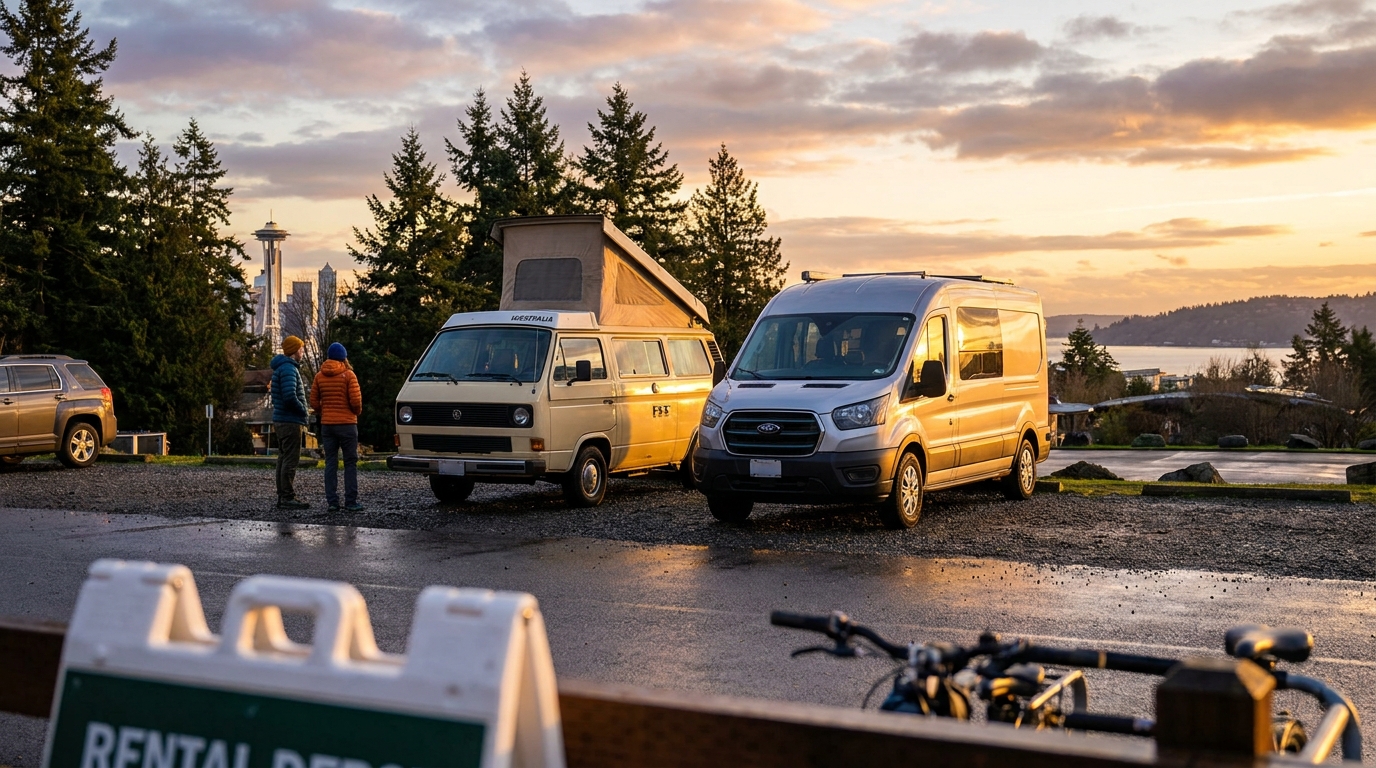 Map for Cheap RV Rental Comparison in Seattle - Best Value 2026